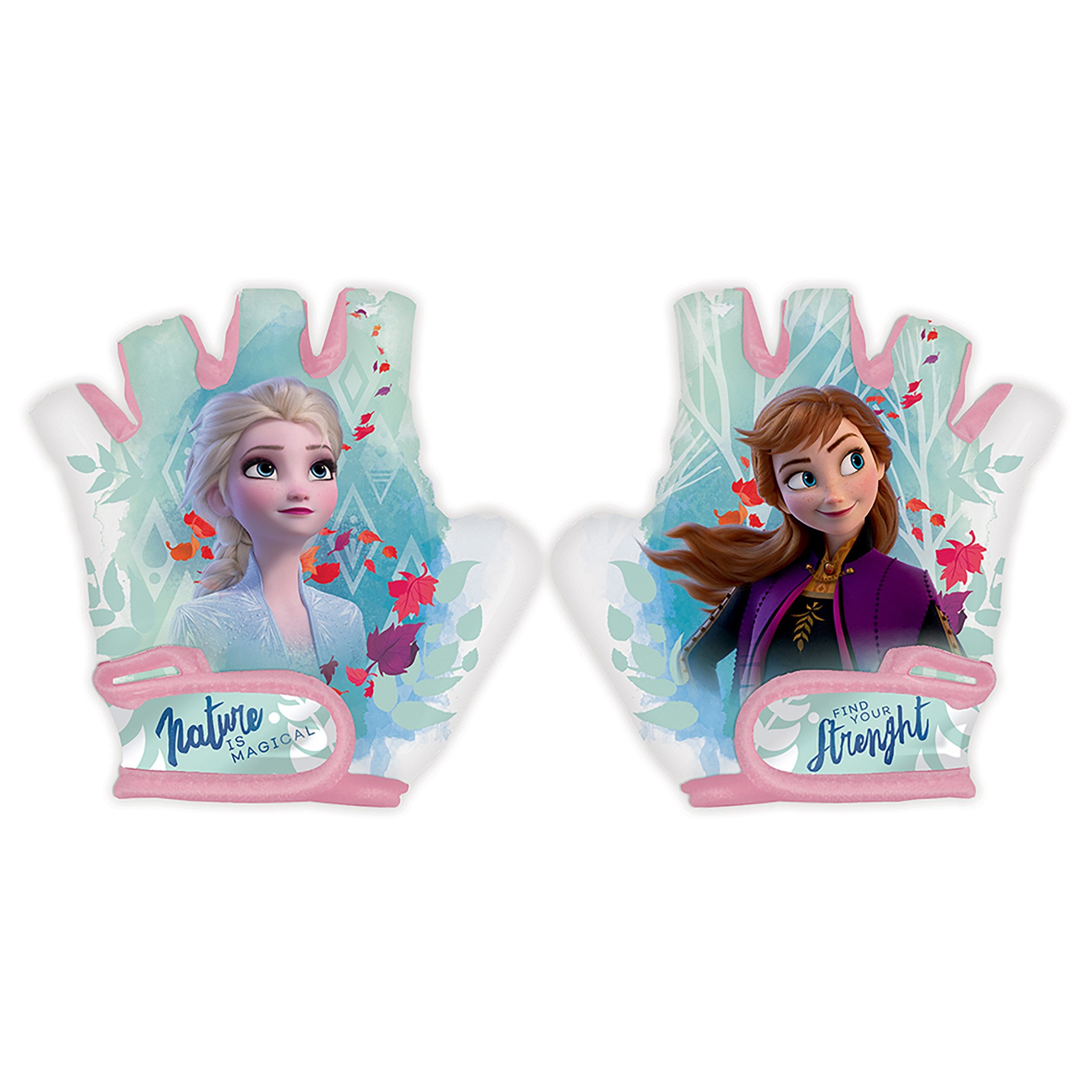 Frozen Fahrradhandschuhe Frozen Kinder Fahrrad-Handschuhe für Mädchen, mit Klettverschluss