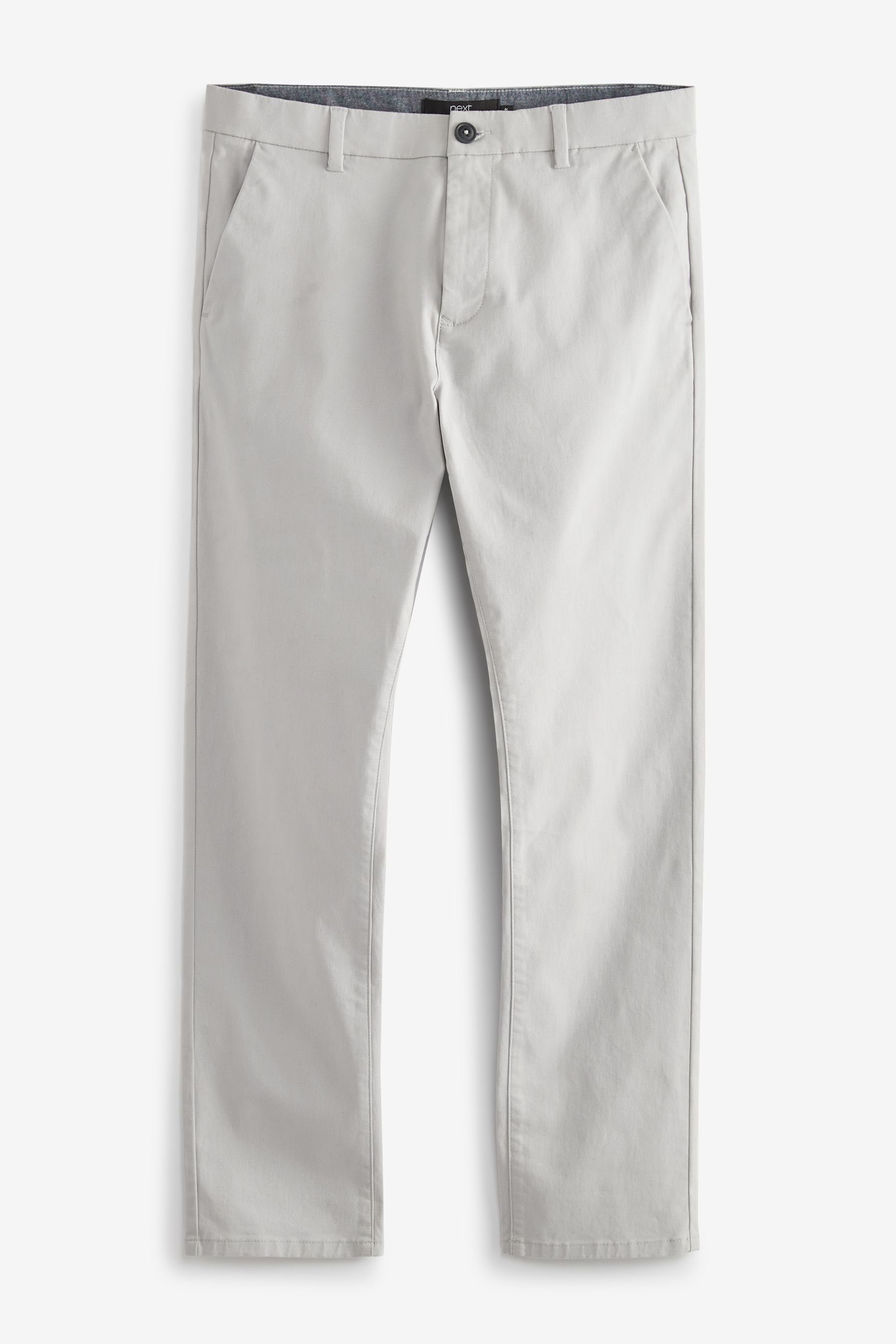 Next Chinohose (1-tlg) Light Grey