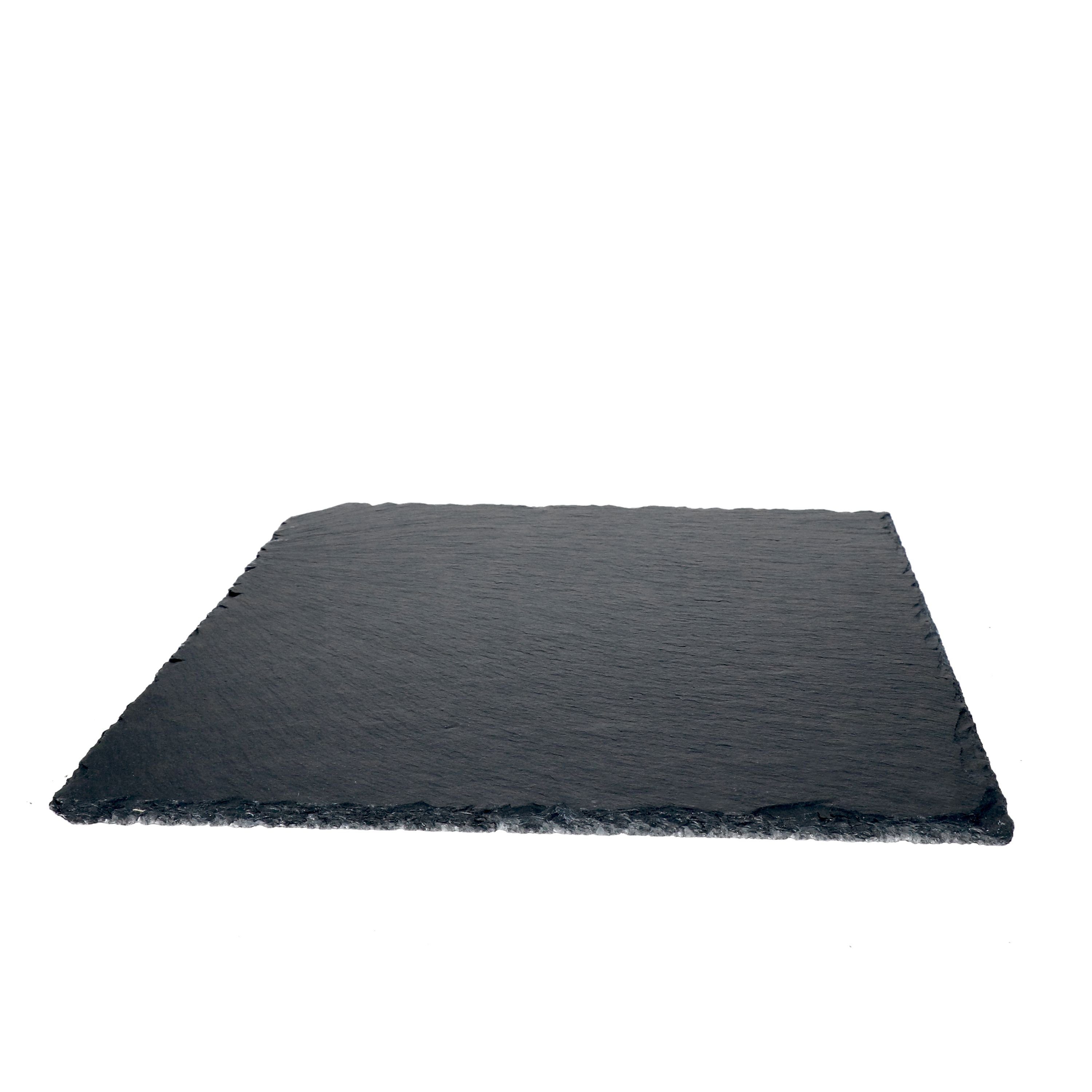 MamboCat Servierplatte 4x Schieferplatten 30x30cm Untersetzer Deko-Teller Servier-Platte, Schiefer – Bild 2 von 5