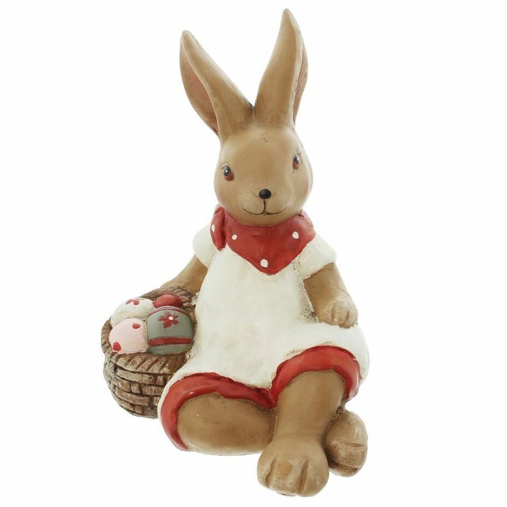 Home-trends24.de Osterfigur Osterhase Häsin Hase Ostereier Ostern Deko wählbar
