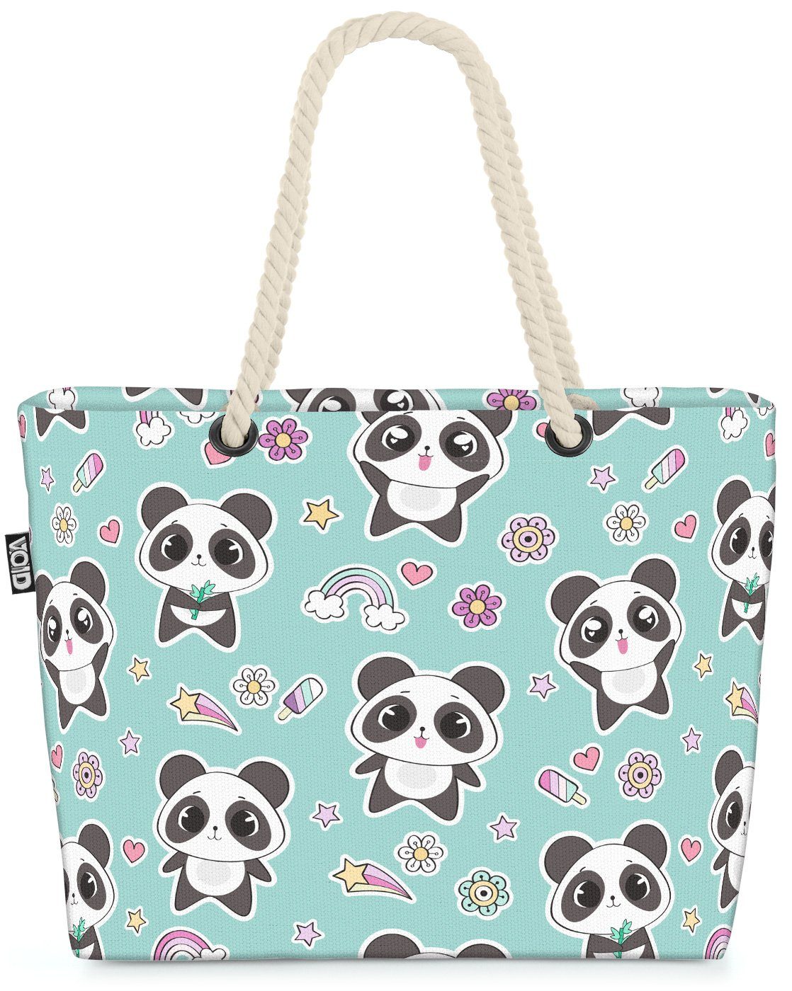 Urlaub Reise Panda Indien Chibi Kinderzimmer Baby Strandtasche Japan VOID Beach Afrika (1-tlg), Bag Panda