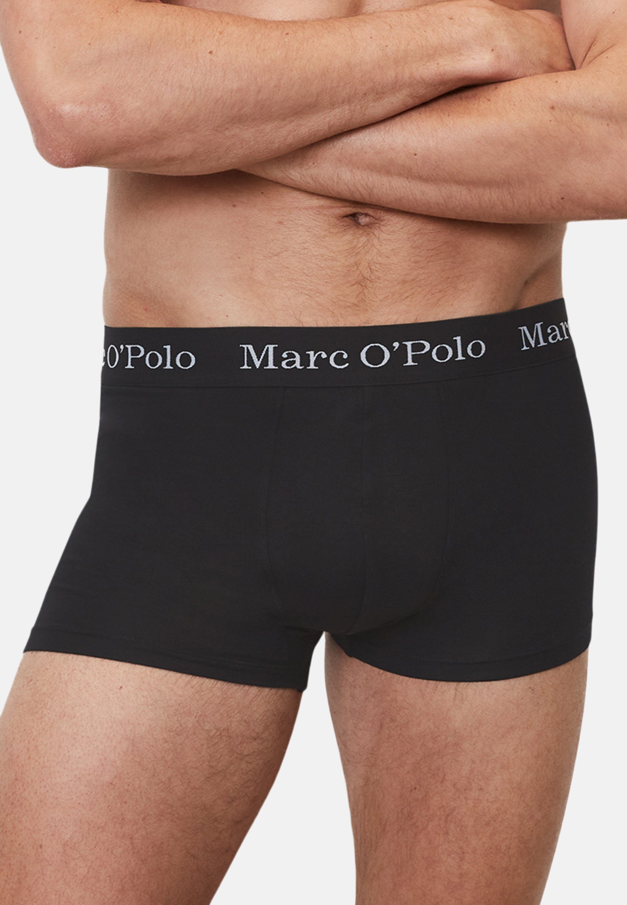 Marc O'Polo Retro Boxer Elements - Pant 6-St) Eingriff Short Pack Retro - / - Cotton 6er Baumwolle Schwarz (Spar-Set, Ohne Organic