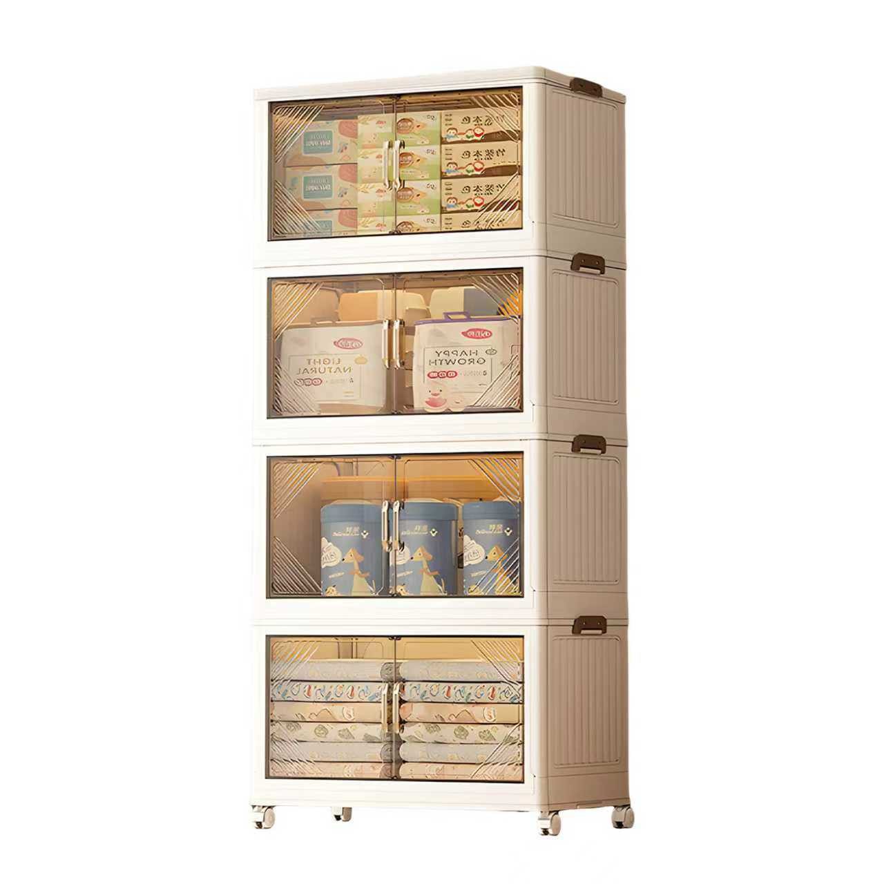 Seven Comfort Mehrzweckschrank Kunststoff Schmaler Rollcontainer, mit Türen günstig online kaufen