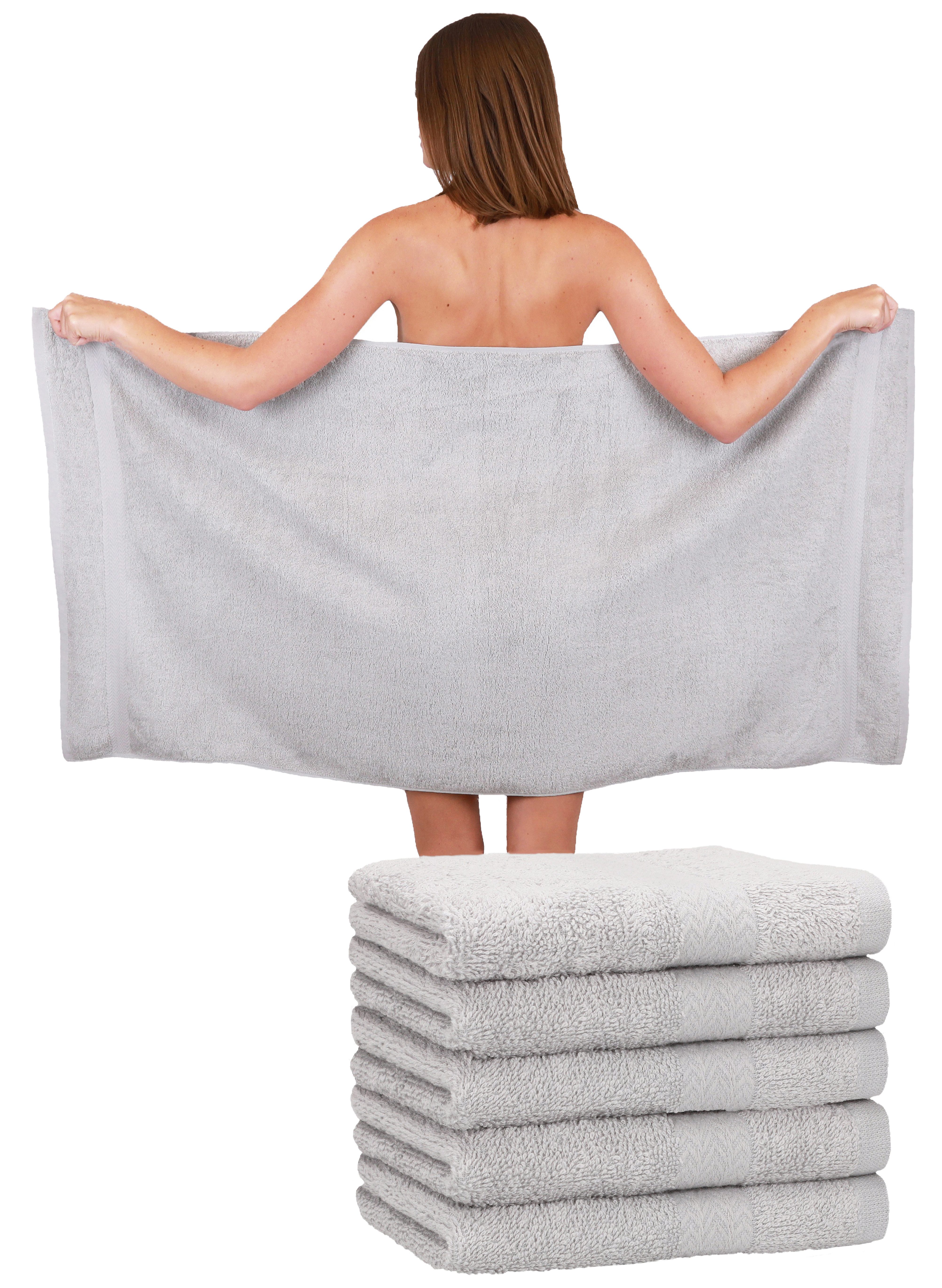 Duschtücher 6 Stück Premium Größe 70x140 cm