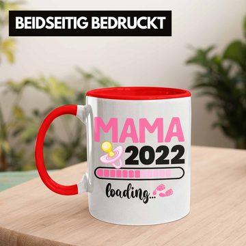 Trendation Tasse Trendation - Mama 2022 Loading Tasse Schwanger Schwangerschaftsverkündung Überraschung