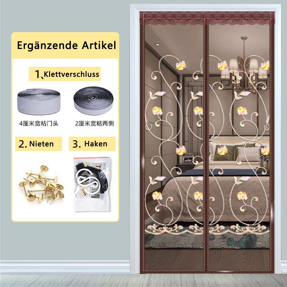 Einfache Magnet Fliegengitter Dekorative Tür, Installation Insektenschutz-Tür Insektenschutz-Tür