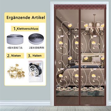 Dekorative Insektenschutz-Tür Insektenschutz-Tür Magnet Fliegengitter Tür, Einfache Installation