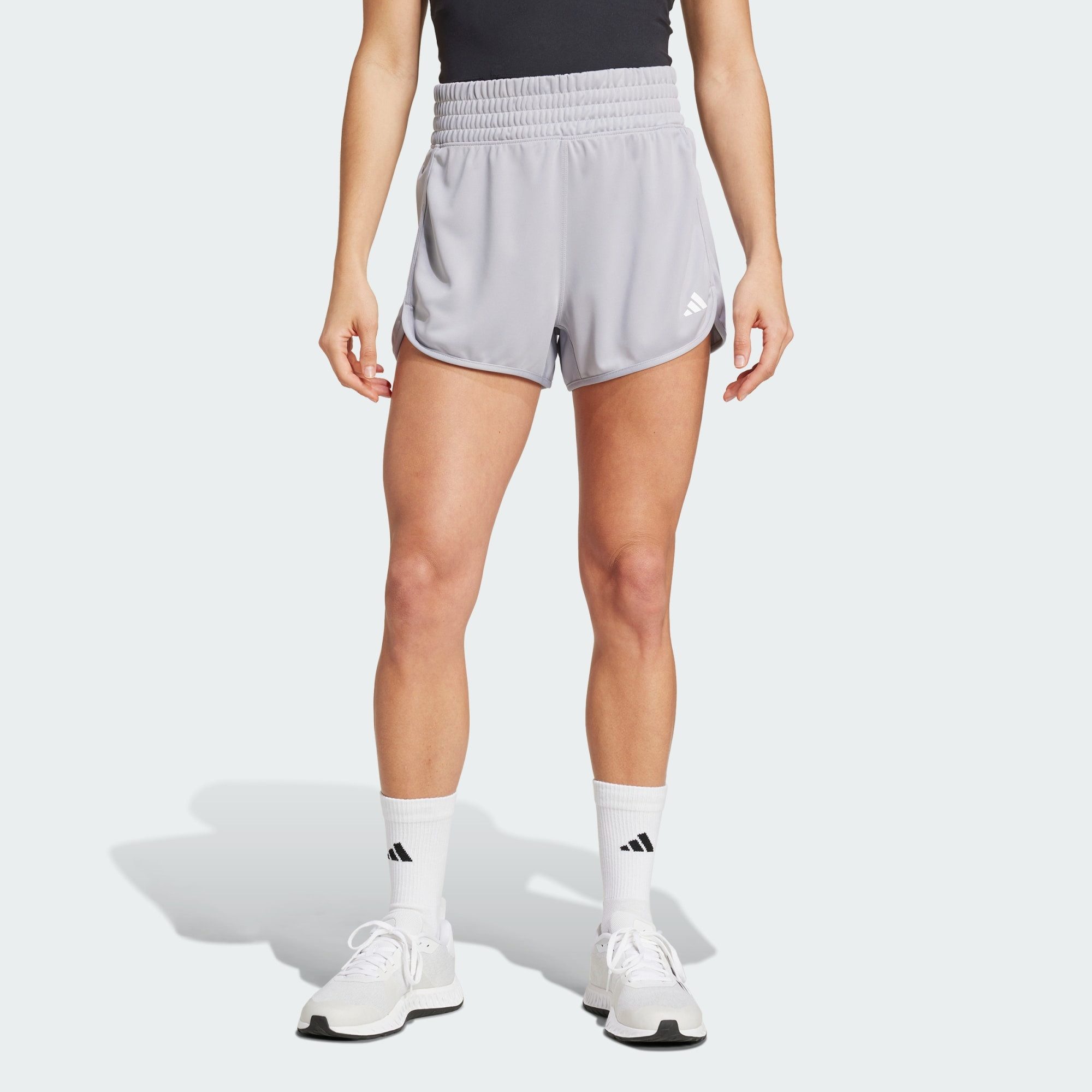 adidas Performance Funktionsshorts PACER ESSENTIALS KNIT HIGH-RISE SHORTS