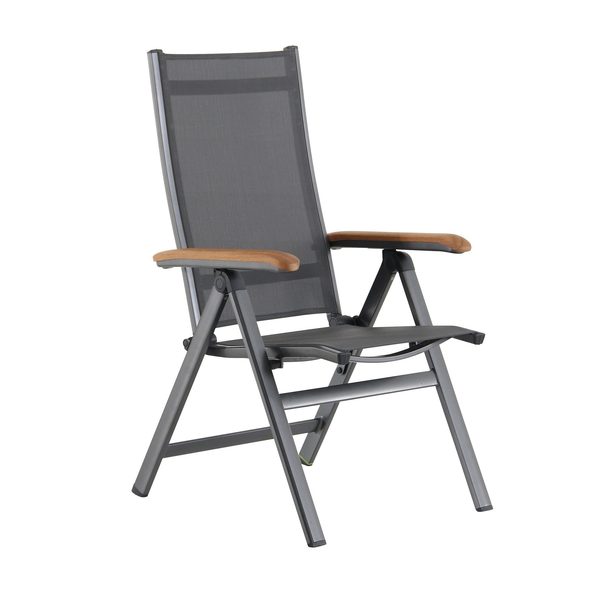 MWH Klappstuhl RENO, Mit Armlehnen aus Teak