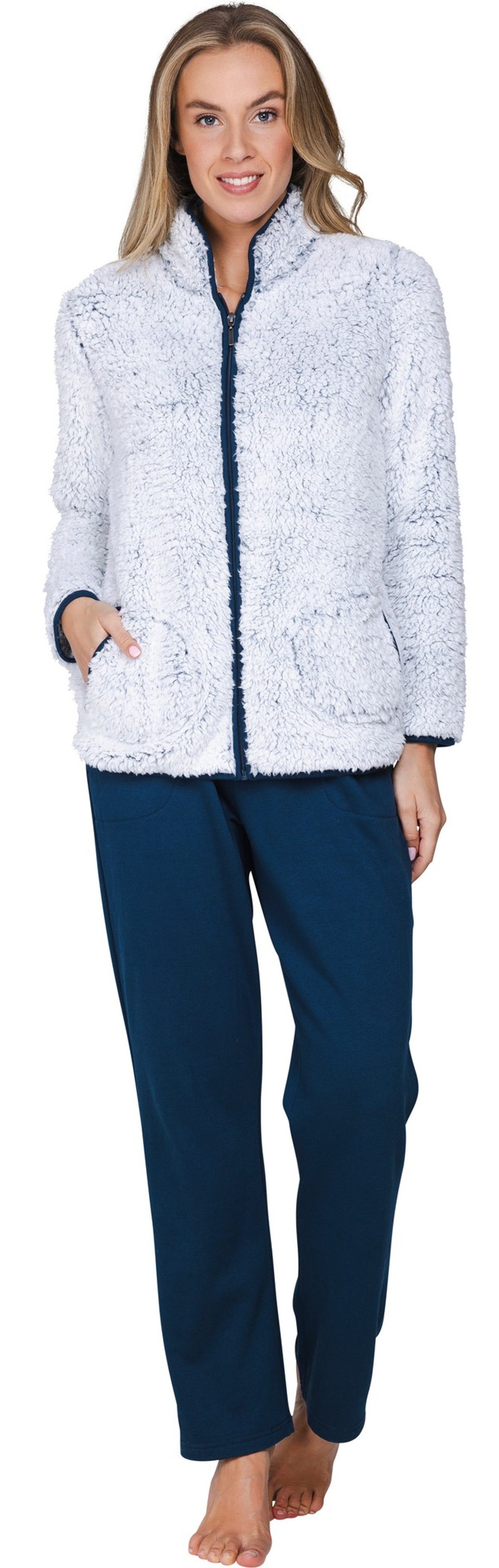 Pastunette Hausanzug Damen Homewearanzug Fleece (2 tlg) kuschelige Qualität