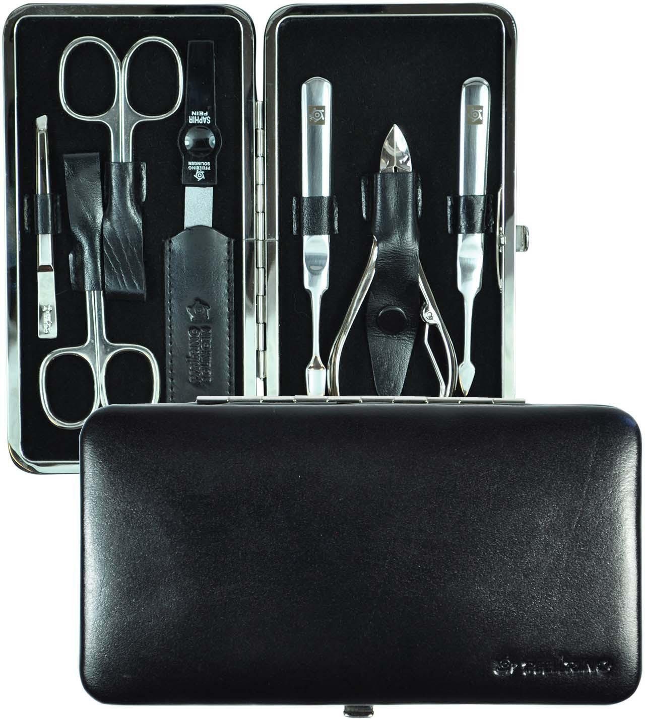 PFEILRING Maniküre-Etui, 7 tlg., Rindleder