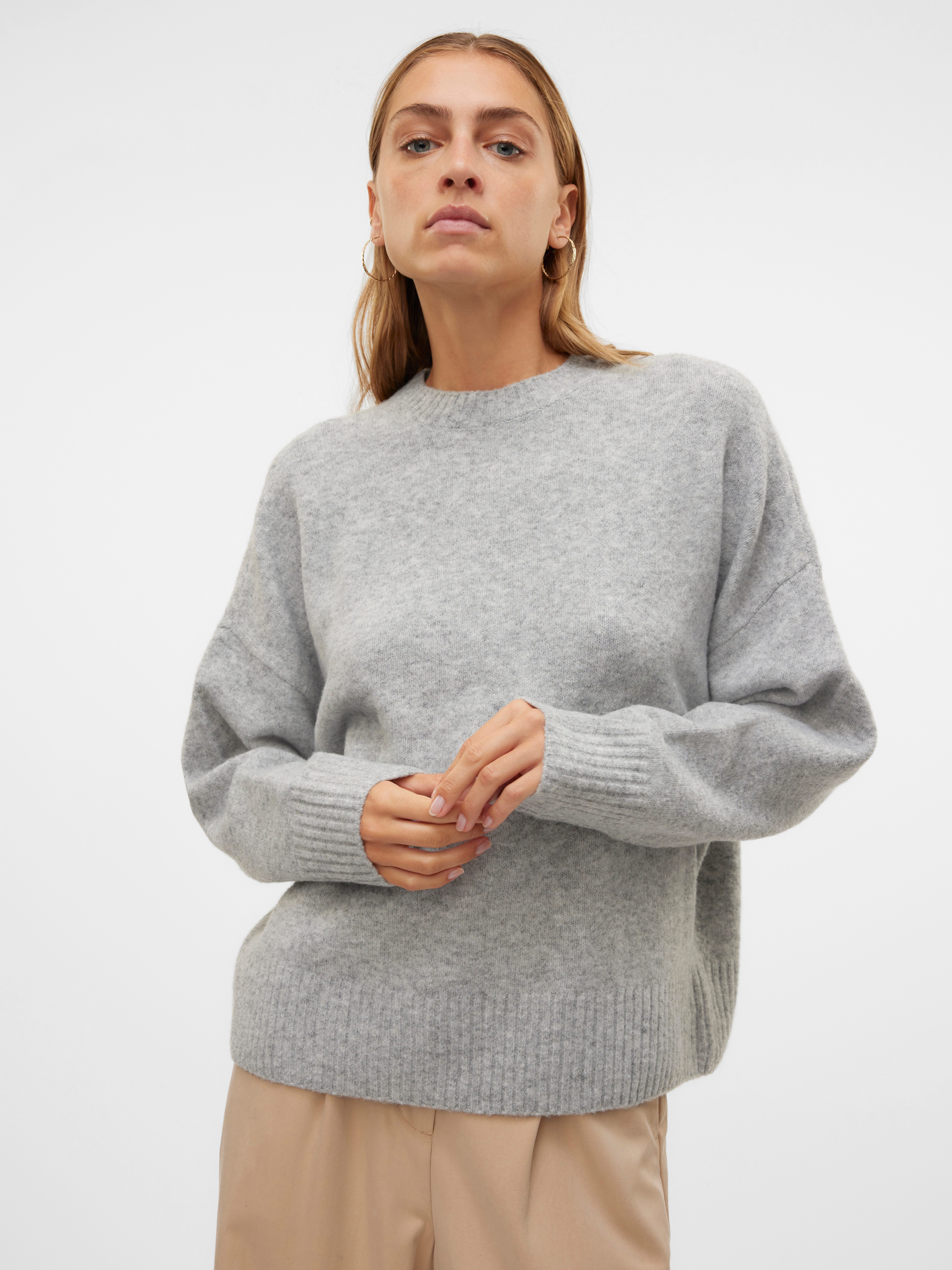 Vero Moda Strickpullover VMBOOM LS O-NECK PULLOVER GA NOOS günstig online kaufen