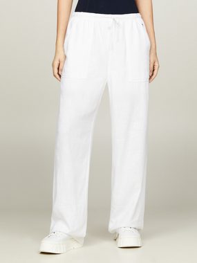 Tommy Jeans Webhose TJW HARPER LINEN PANT mit Tommy Jeans Flagge