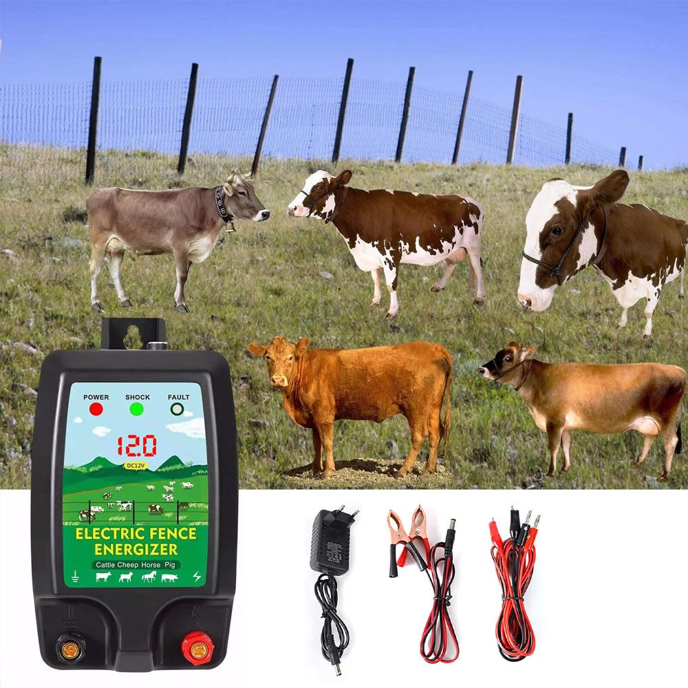 VIVIHEYDAY Weidenzaun 12V Weidezaungerät Elektrozaungerät für Einzäunungen, günstig online kaufen