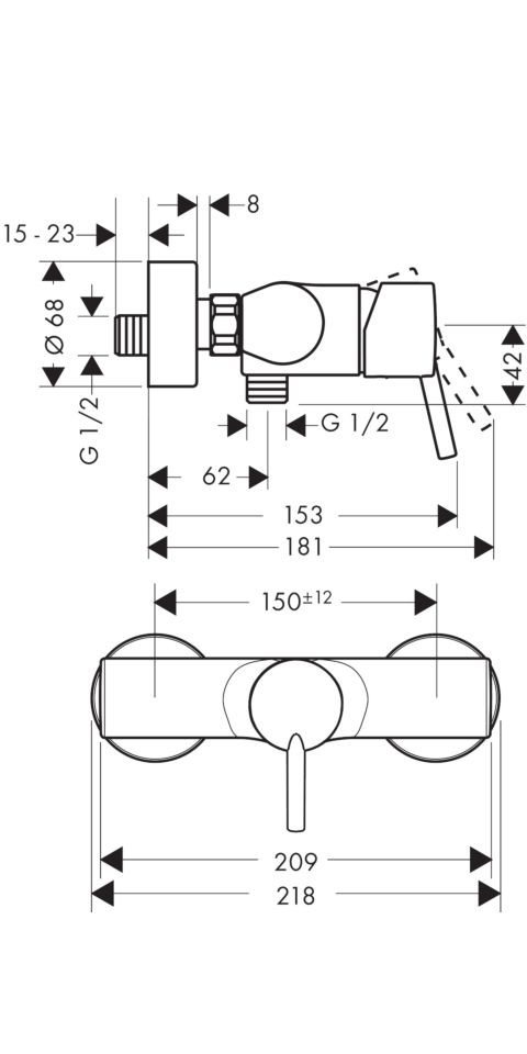 Thumbnail - hansgrohe Duscharmatur
