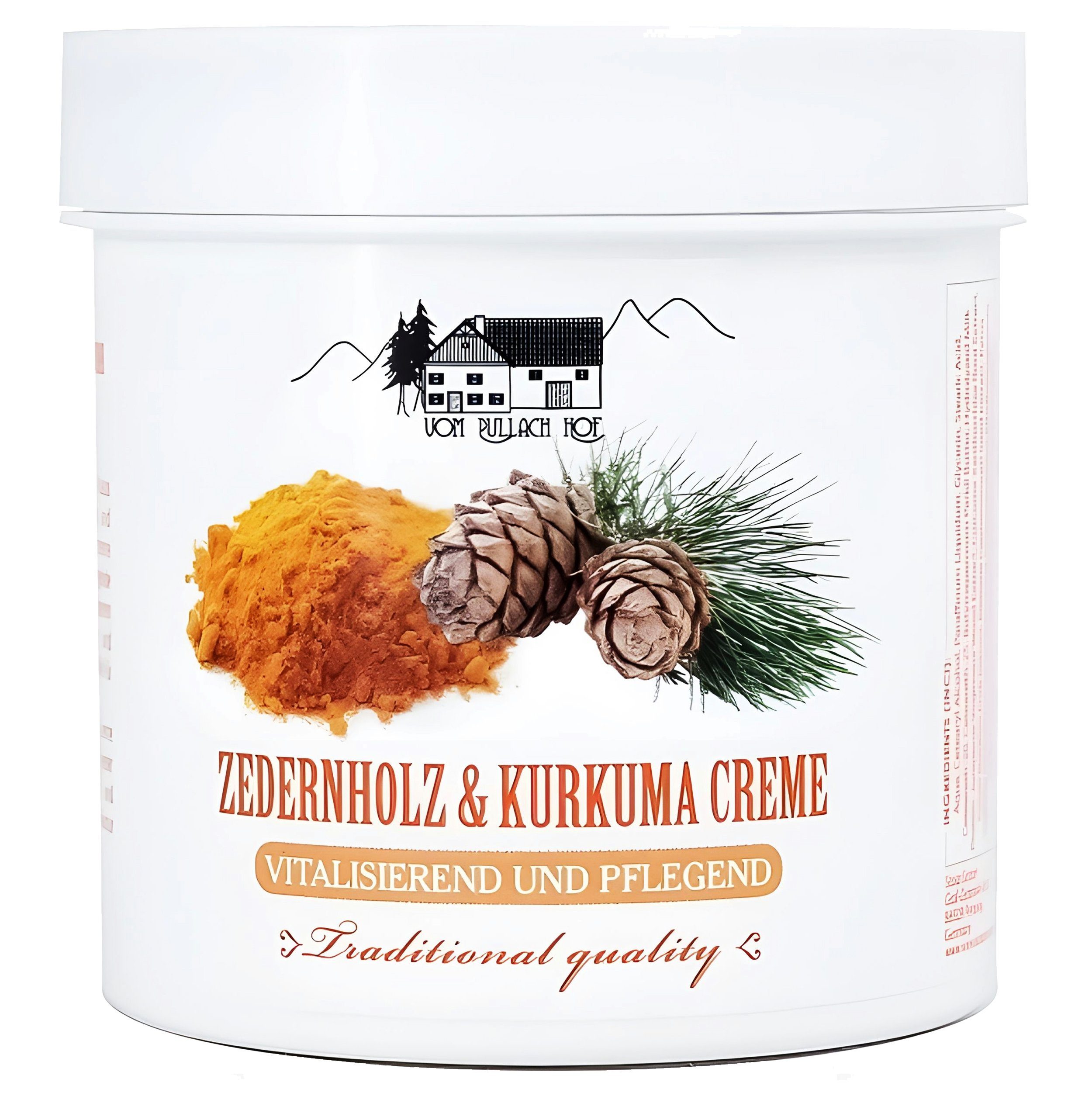 Körpercreme ZEDERNHOLZ & KURKUMA CREME 250ml vitalisierend Hautcreme 99