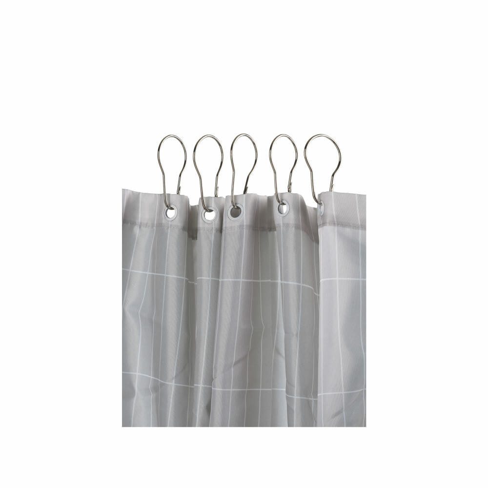 MAYTEX Metal Double Glide Shower Curtain Ring/Hooks