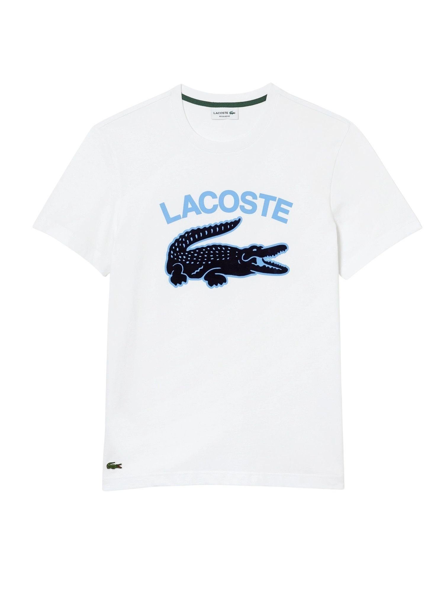 T-Shirt T-Shirt (1-tlg) Kurzarmshirt weiß Collection Core Lacoste