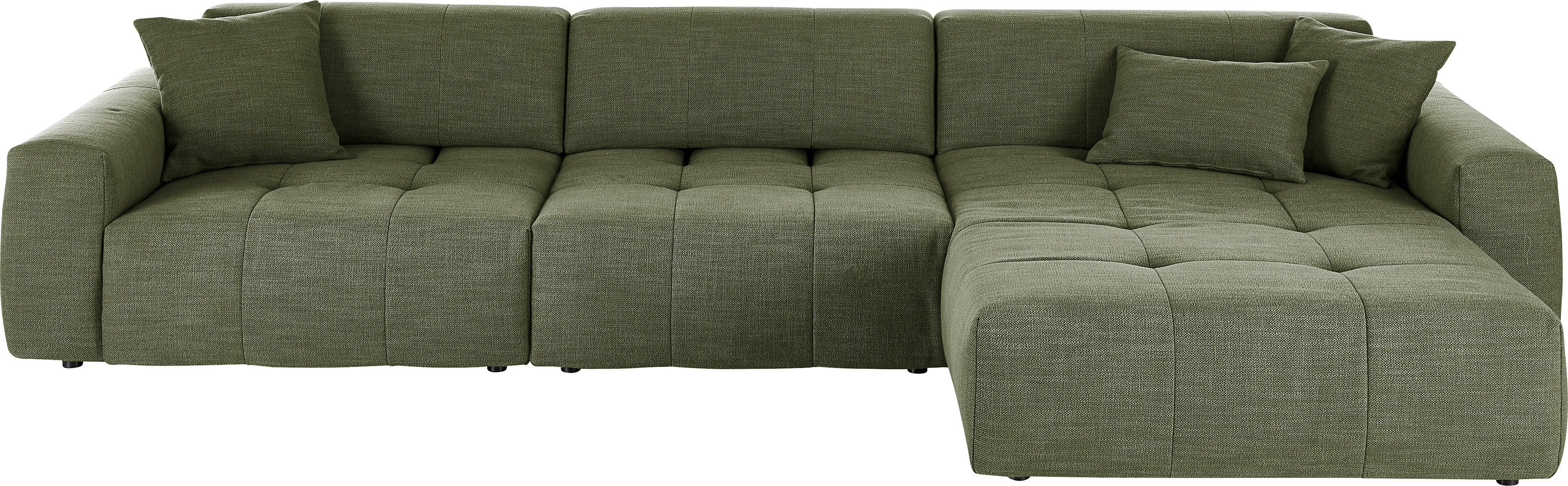 3C Candy Ecksofa Yoshy mit Komfortfunktionen, modern und bequem, L-Form, Zwei verschiedene Sitztiefen durch verstellbare Rückenlehne