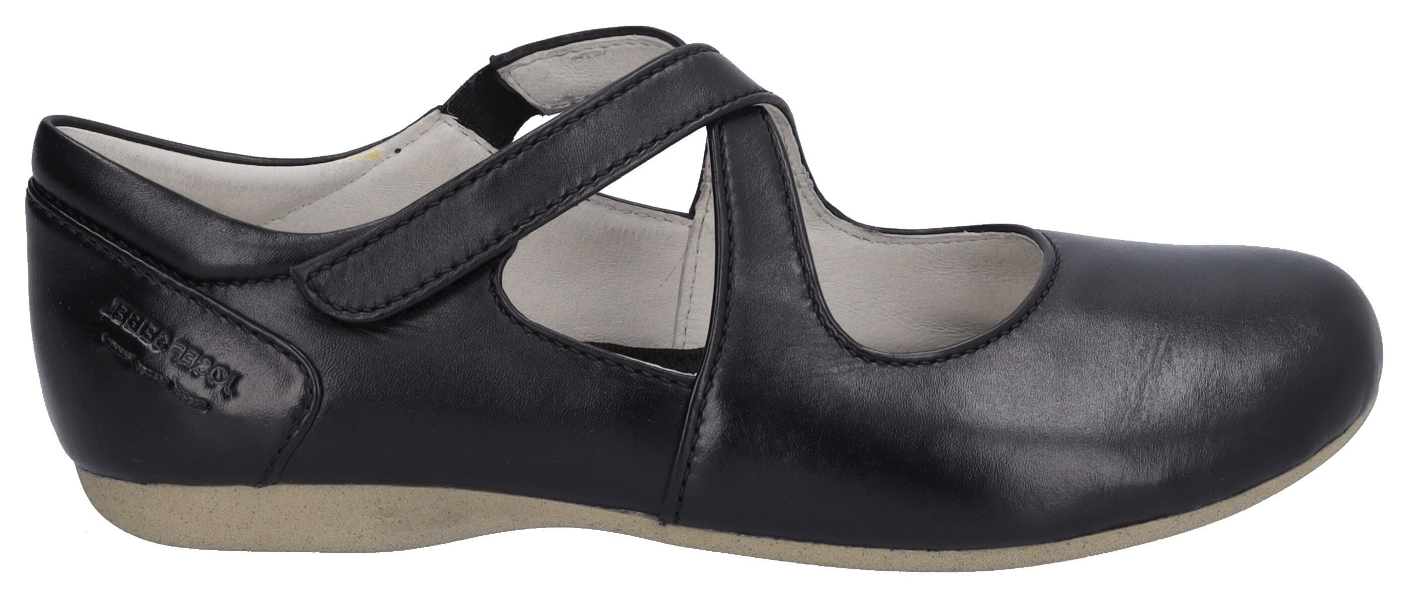 Josef Seibel Fiona 72 Riemchenballerina, Spangenschuh, Halbschuh, Festtagsschuh mit Klettverschluss