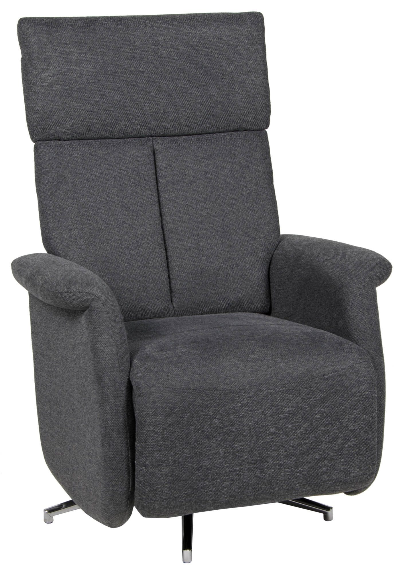 Duo Collection Relaxsessel Thompson, verstellbar, drehbar, anthrazit - 78x95x80cm (BxHxT)