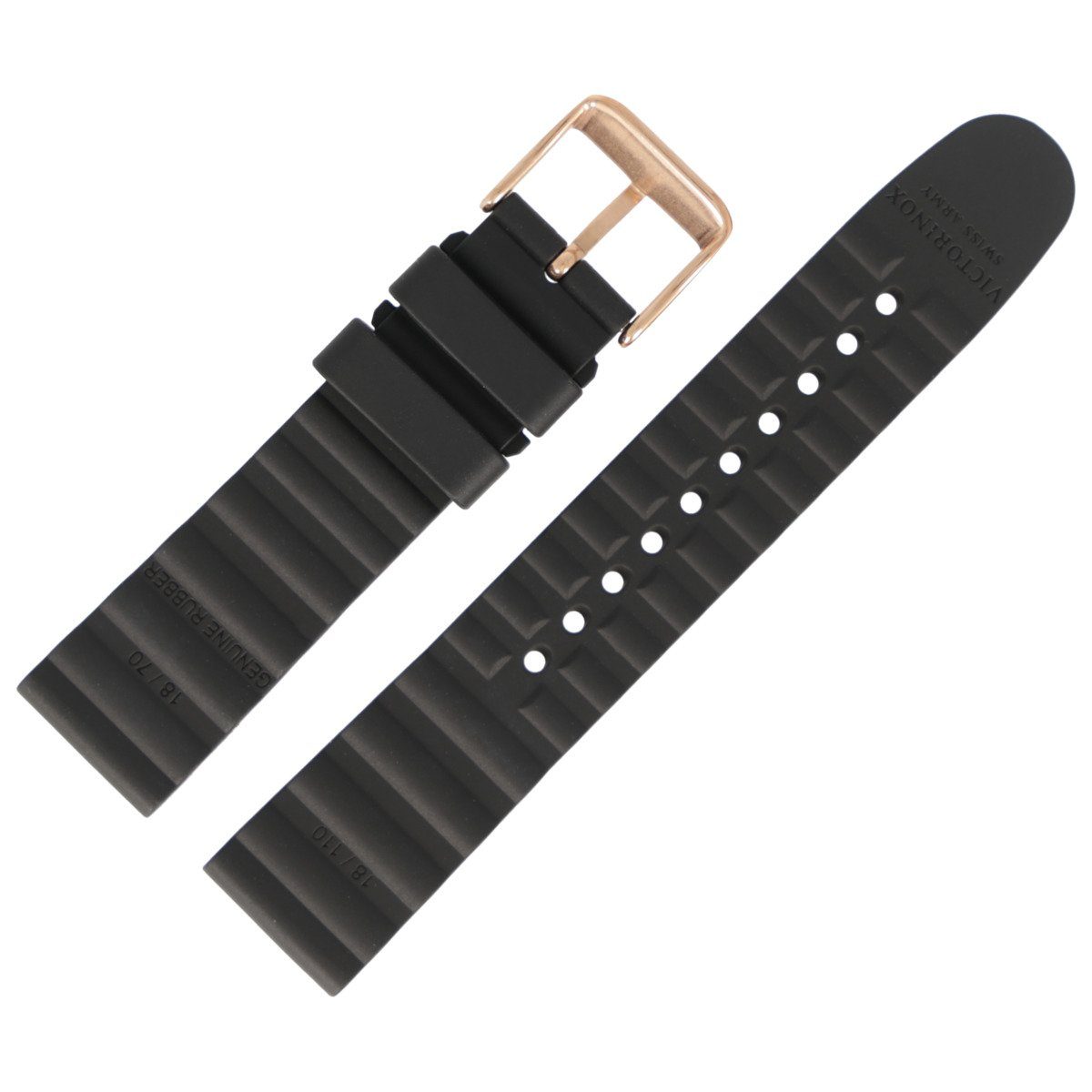 Victorinox Uhrenarmband 18mm Kunststoff Schwarz 005490.1