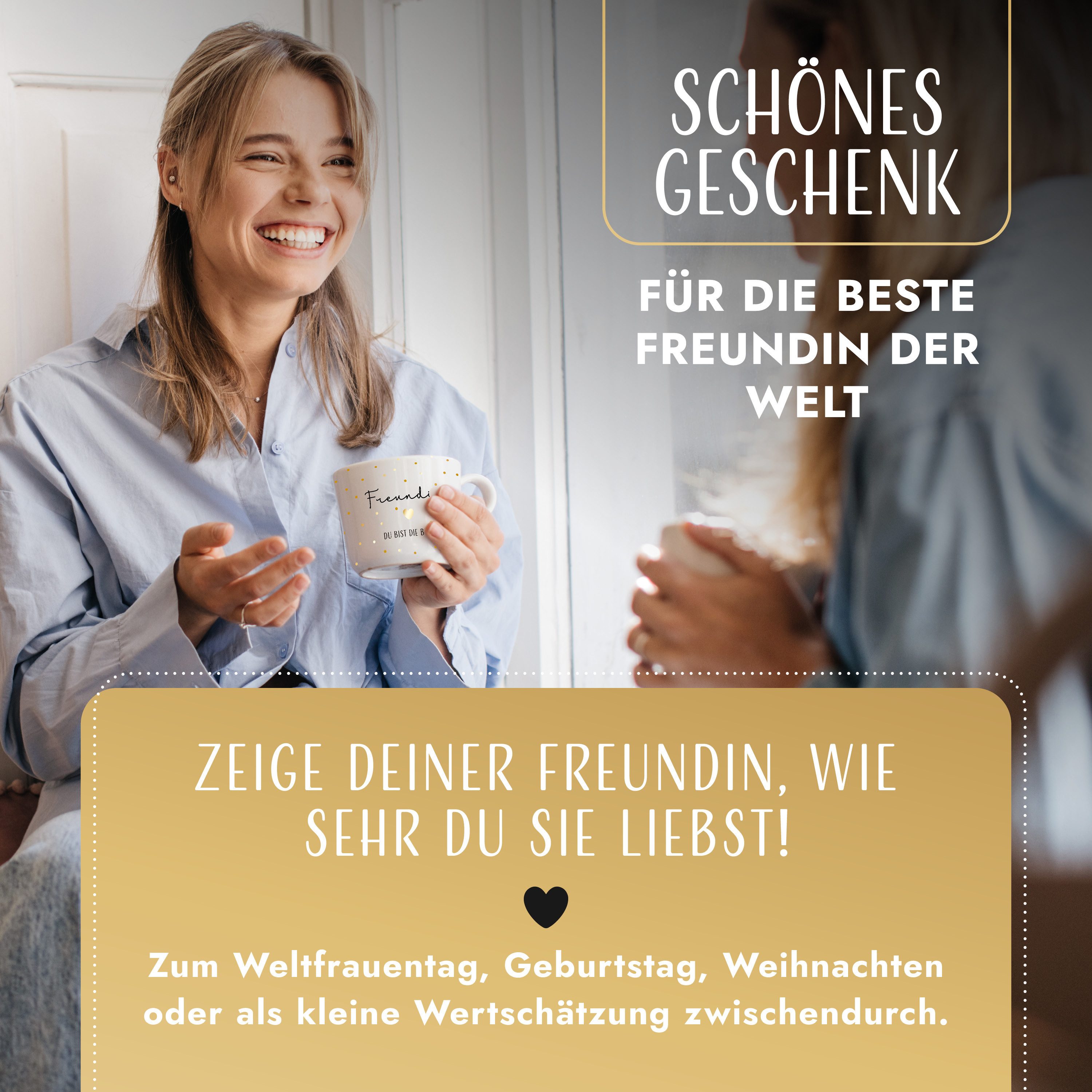 Amari Tasse AMARI ® Freundin Tasse - Perfektes Geschenk für die beste Freundin, Freundin 10