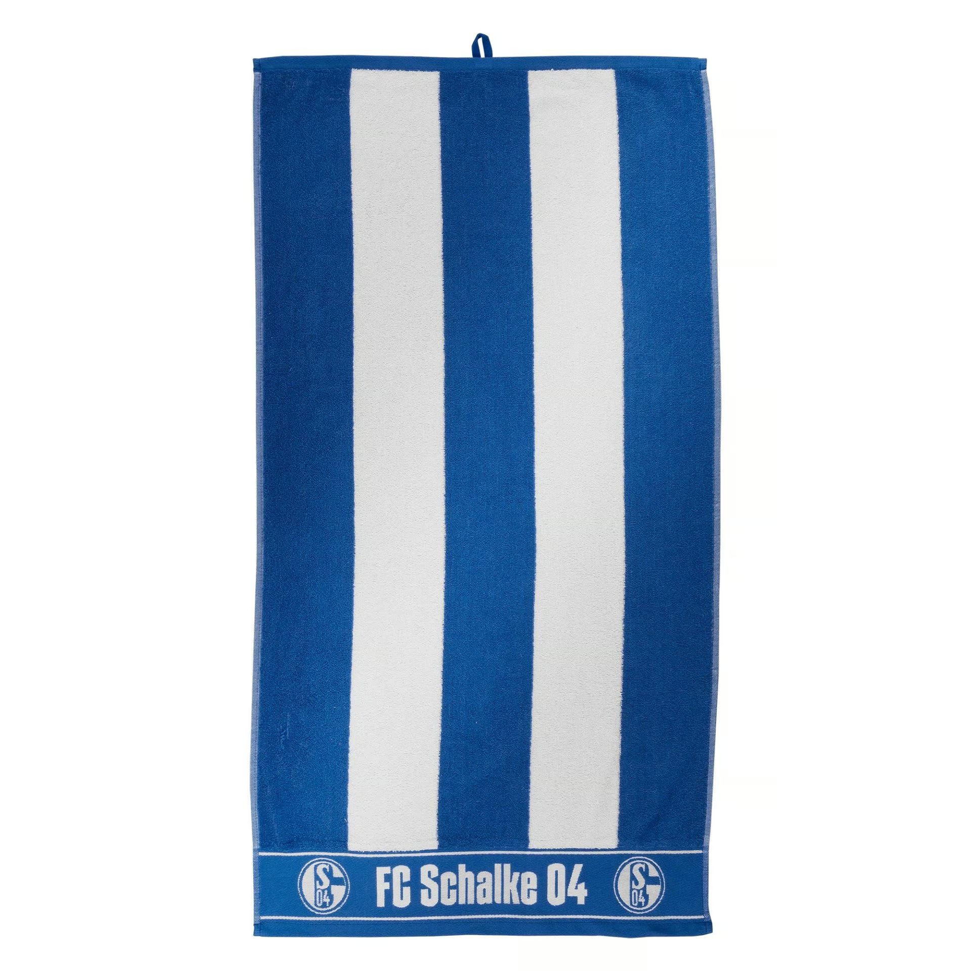 FC Schalke 04 Handtuch Blockstreifen ca. 50 x 100 cm 100% Baumwolle günstig online kaufen