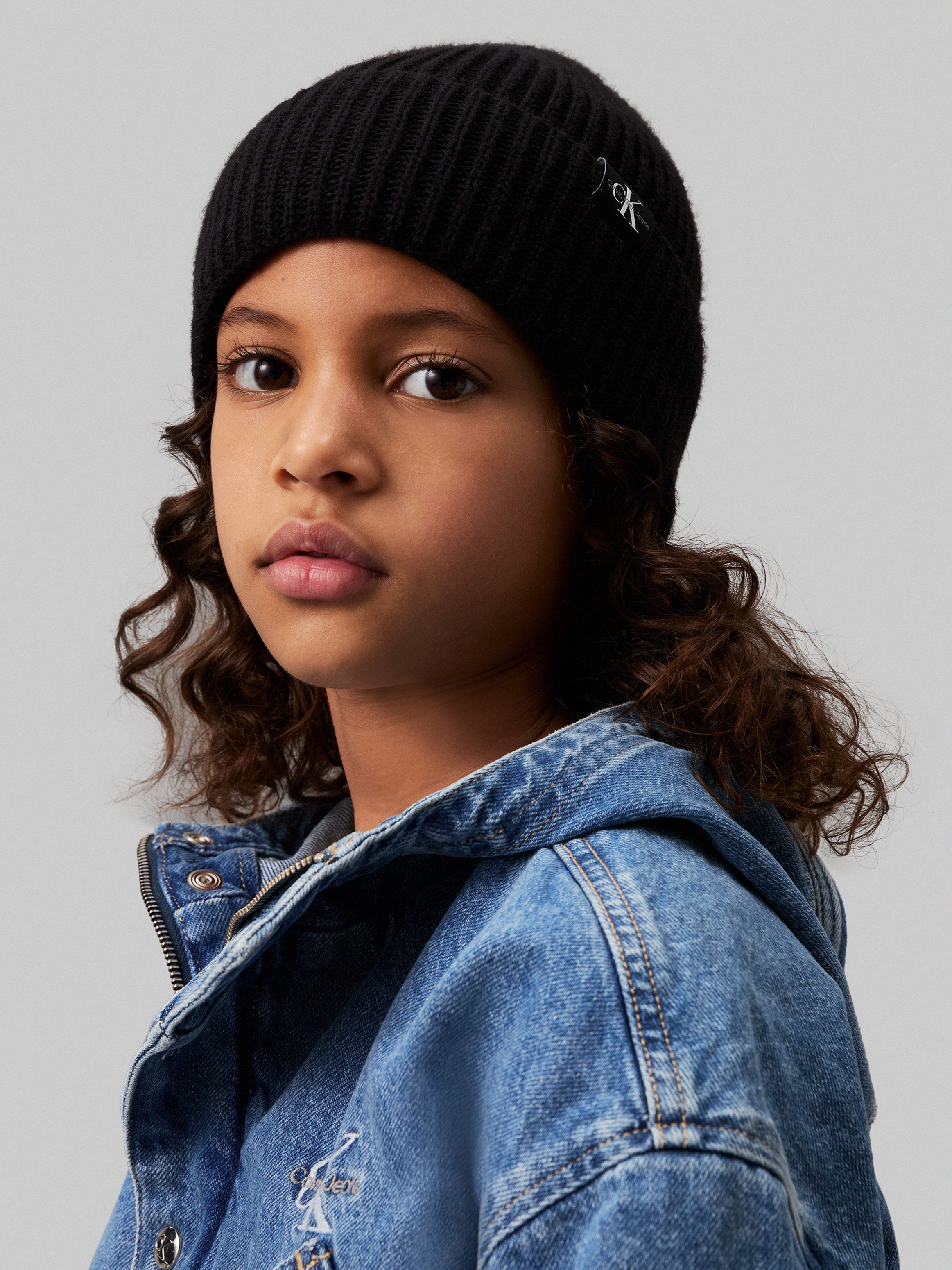 Calvin Klein Jeans beanie with monogram label