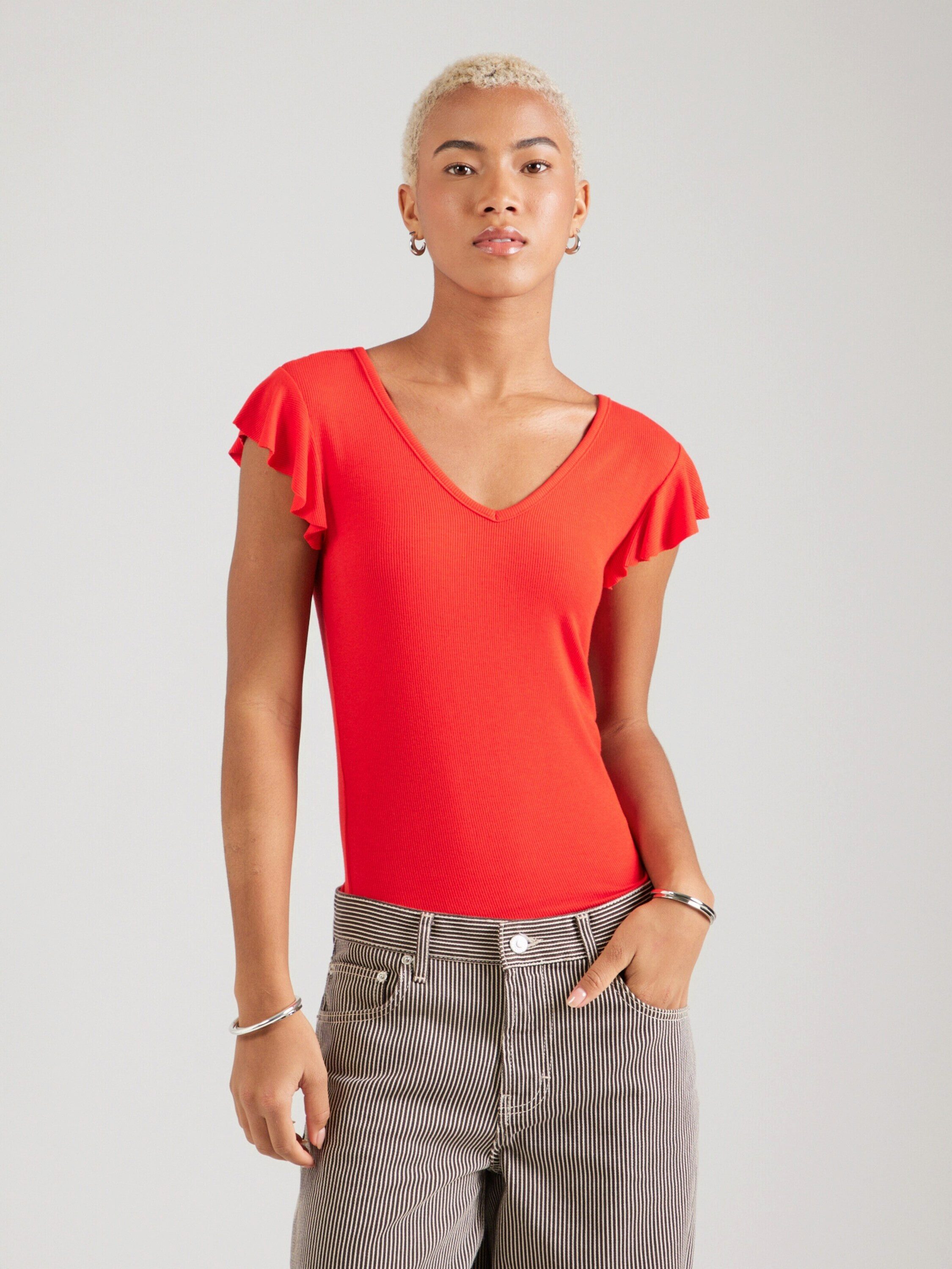 ONLY T-Shirt ONLBELIA (1-tlg) Rüschen