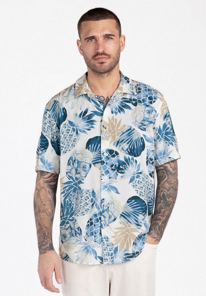 Key Largo Kurzarmhemd MSH KLPINEAPPLE 1/2 allover print (1-tlg)