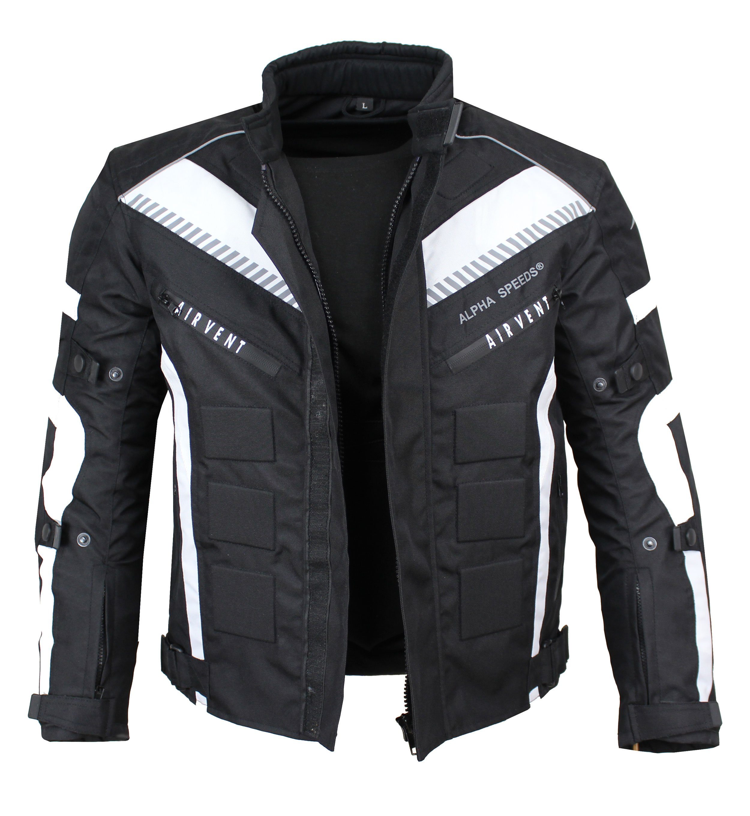 Alpha Speeds Motorradjacke Herren Motorrad Biker Textil Jacke Wasserdicht J günstig online kaufen