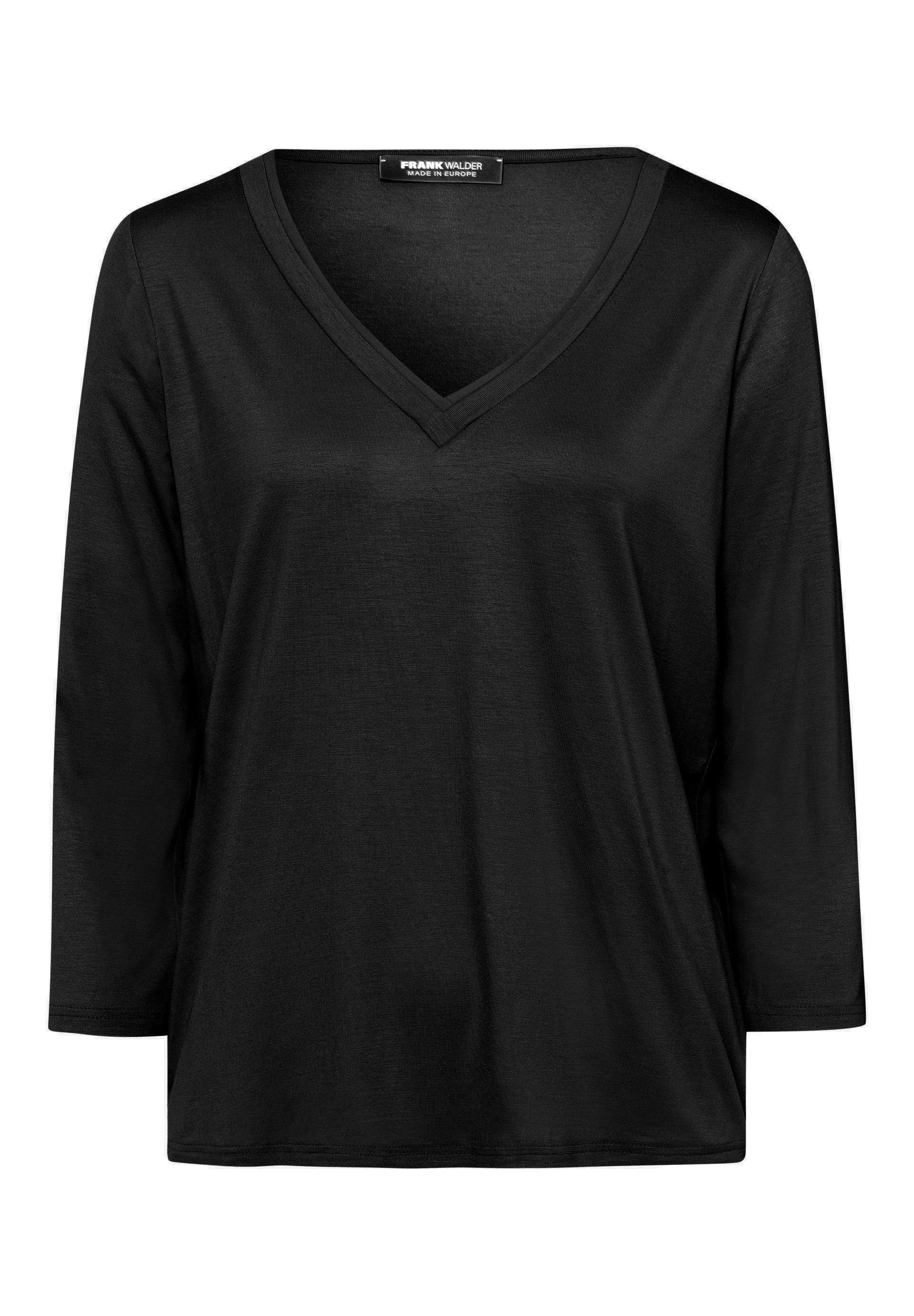 FRANK WALDER Langarmshirt mit V-Ausschnitt günstig online kaufen