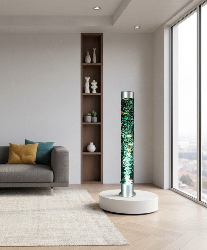 Xlmoebel Zimmerbrunnen Beleuchtete Wassersäule LED Designer Wand für Theke & Deko SOFORT, (Wassersäule), Hergestellt in Europa