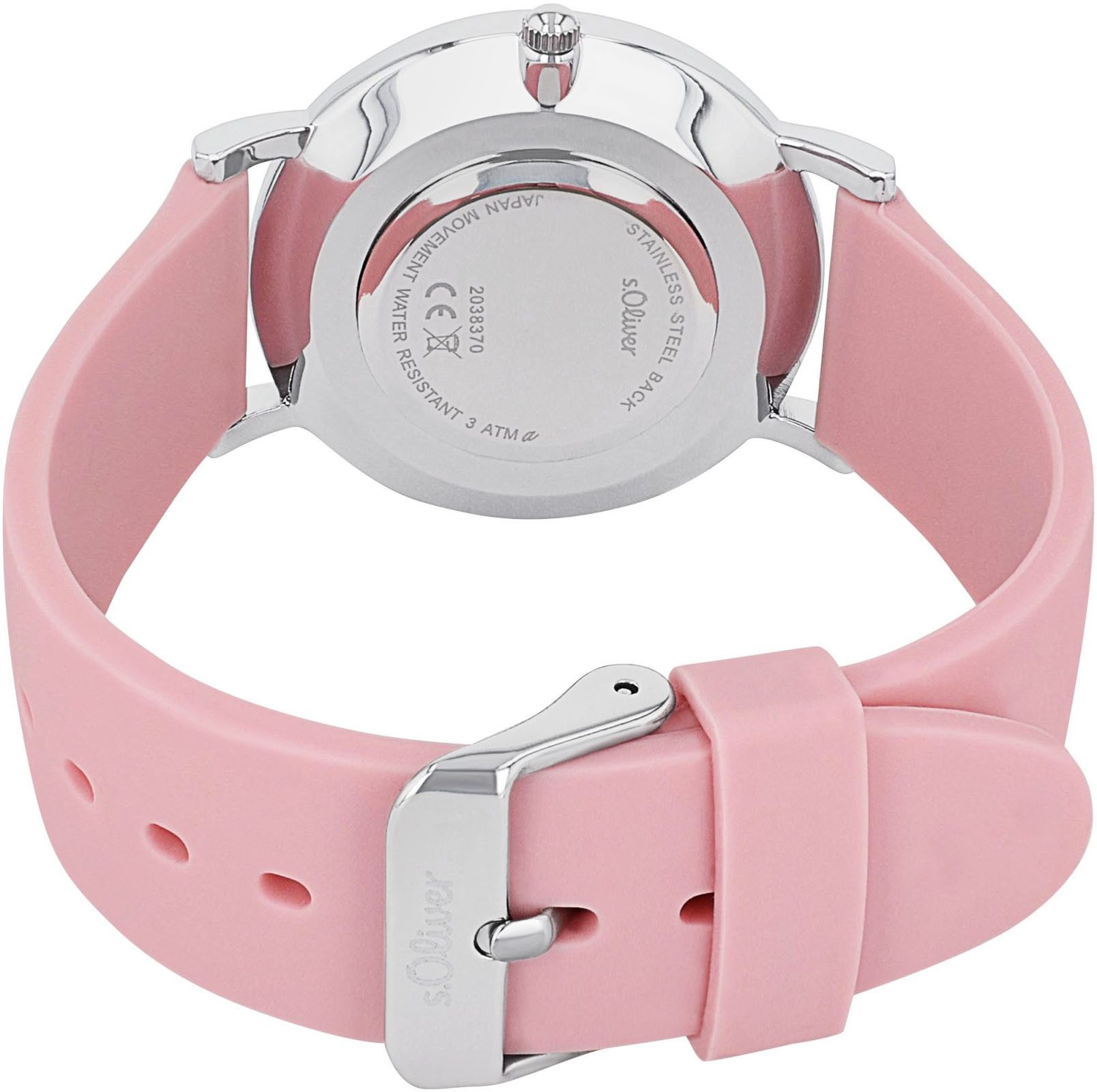 s.Oliver Quarzuhr 2038370, Armbanduhr, Damenuhr, analog, günstig online kaufen
