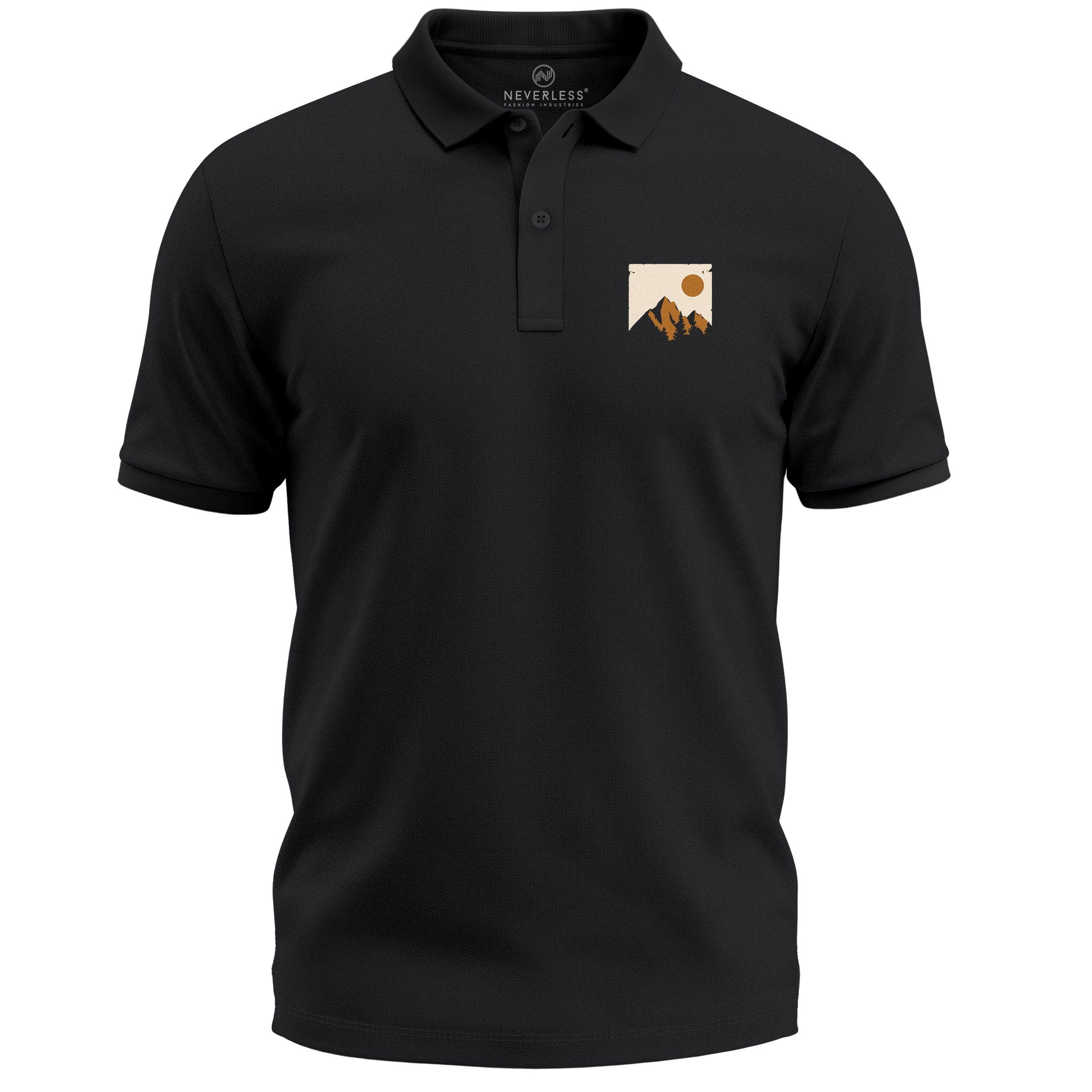 Poloshirt Poloshirt Herren mit Grafik Print – Kurzarm Polo Sommer Casual Look