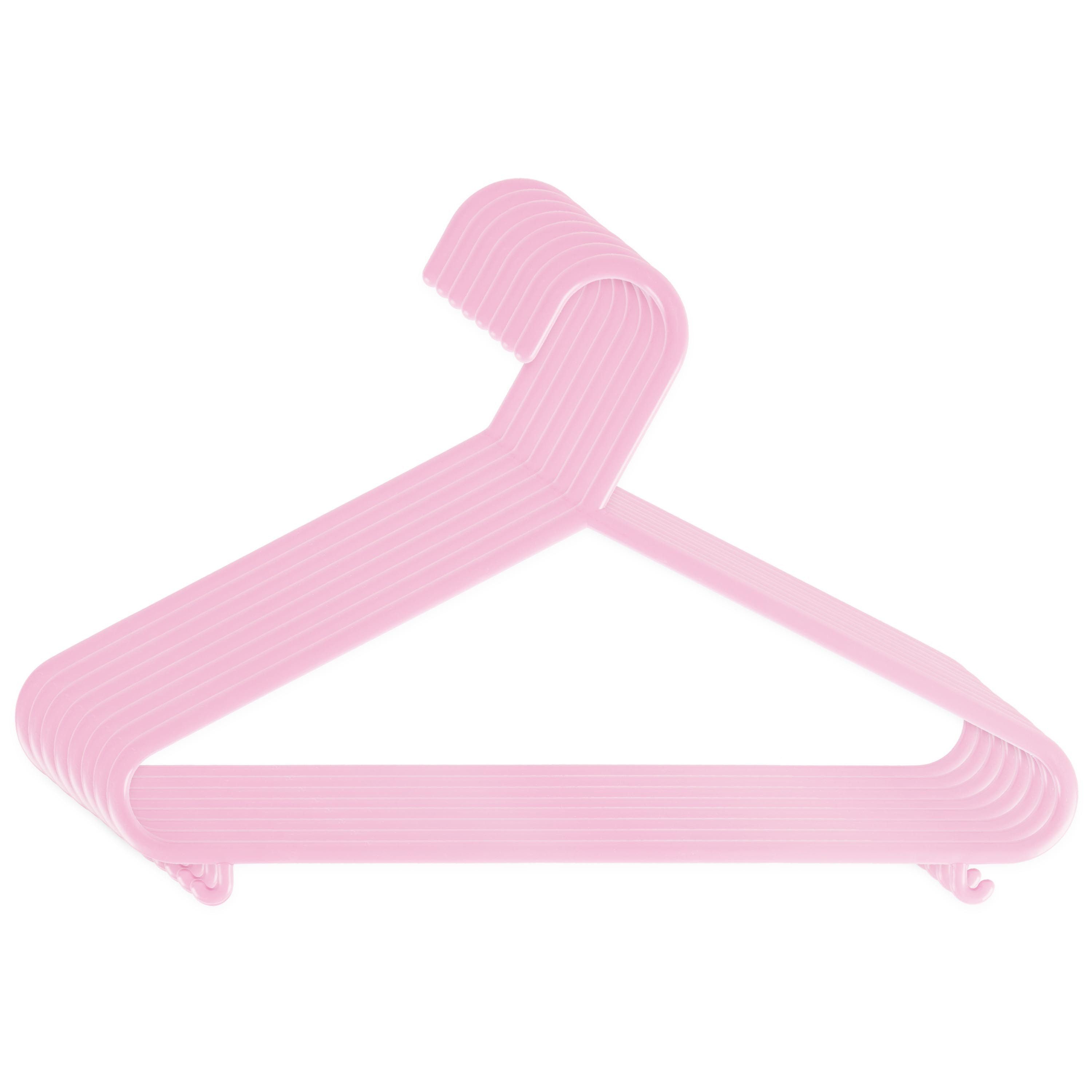 BIECO Kleiderbügel Bieco Kleiderbügel Kinder 8 Stück Rosa, (Set, 8-tlg)