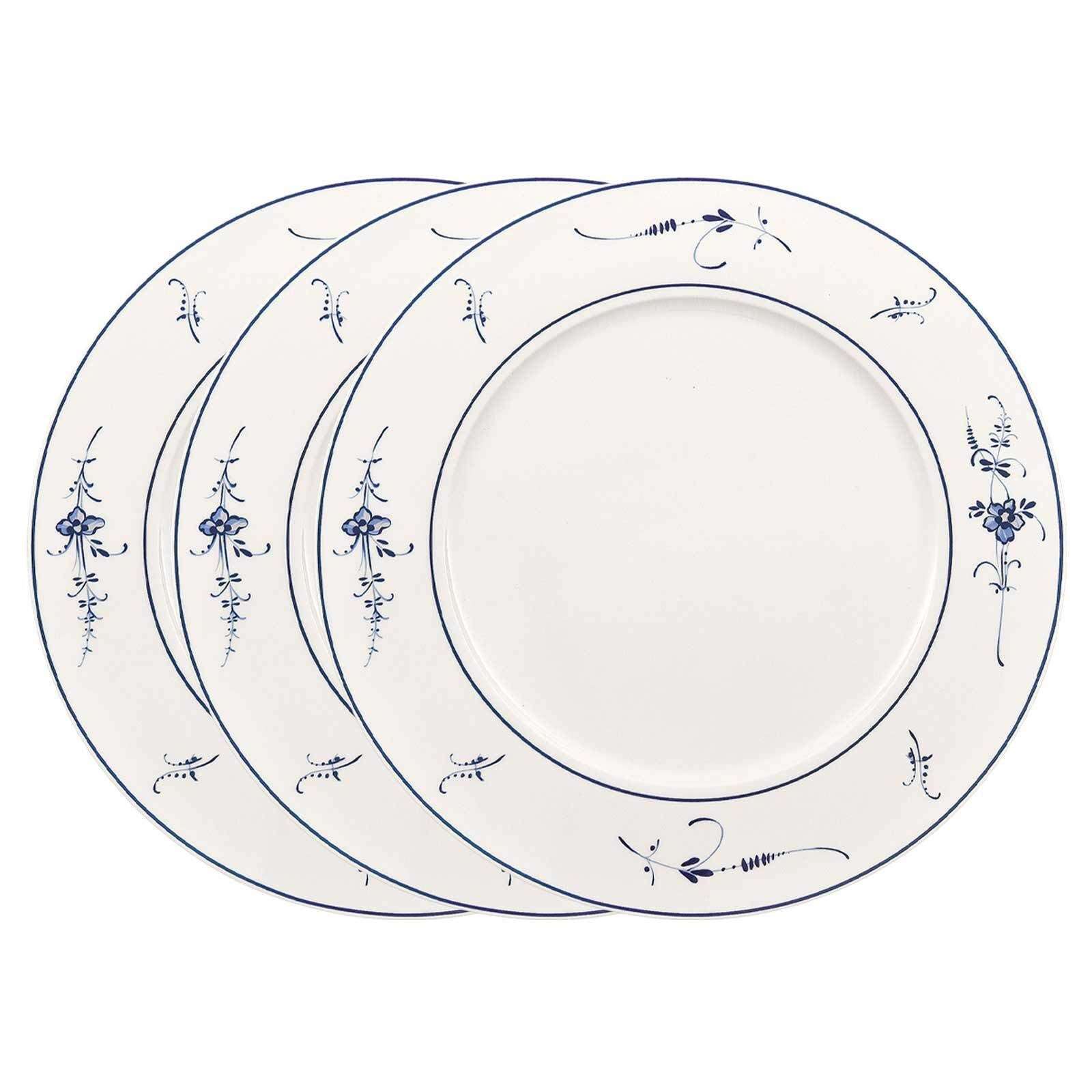 Villeroy & Boch Speiseteller Vieux Luxembourg Platzteller ø 30,5 cm 3er Set, (3 St)