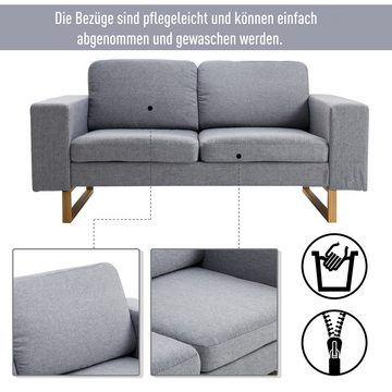 HOMCOM Loveseat 2-Sitzer Sofa