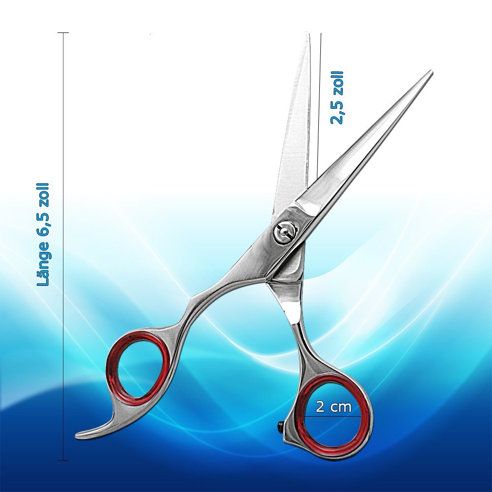 SMI Haarschere 6,5 Zoll Linkshänder Haarschneideschere Friseurschere Schere Haare