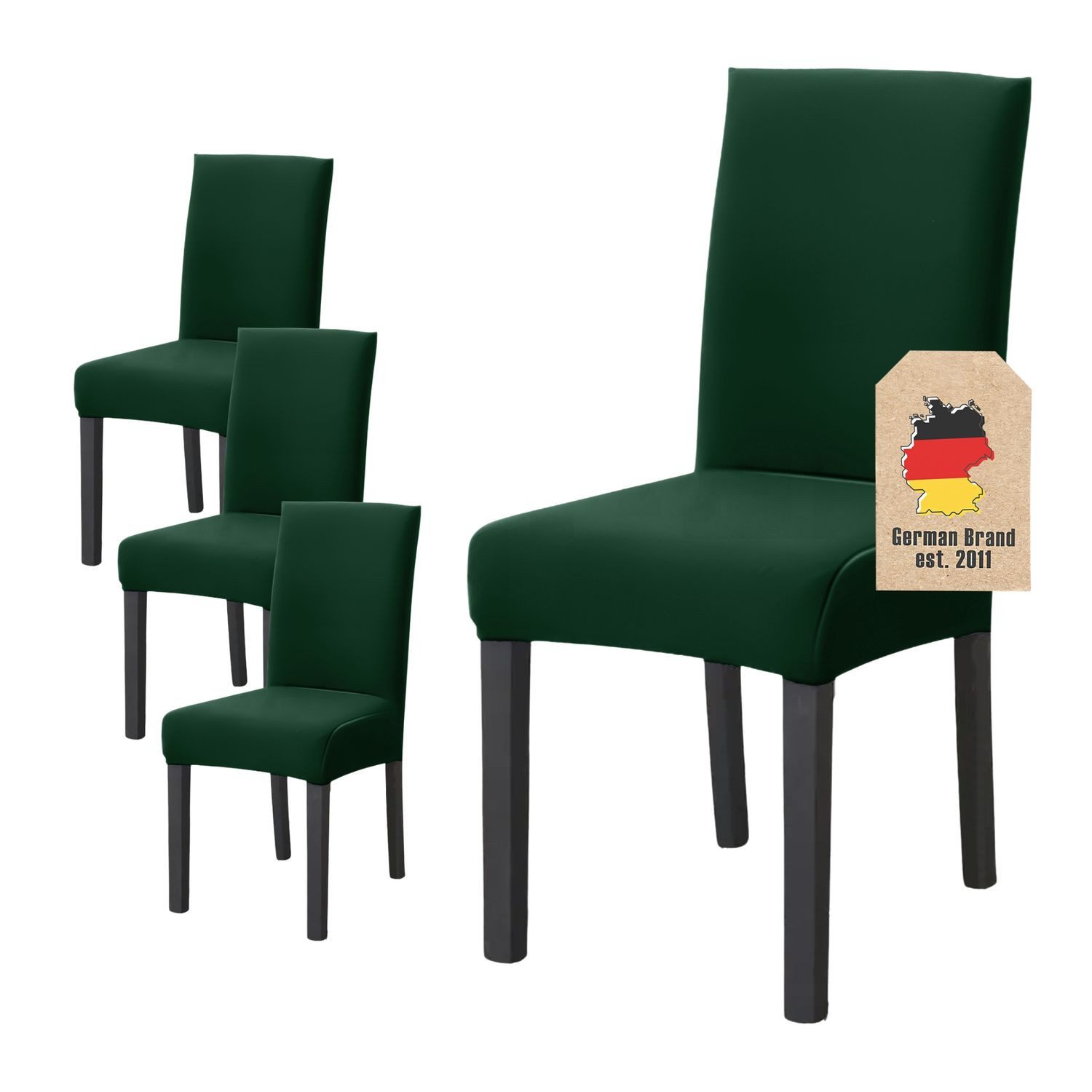 Intirilife Stuhlhusse, Stuhlbezug 38 - 45 cm Sitzfläche und 45 - 65 cm Lehnenhöhe