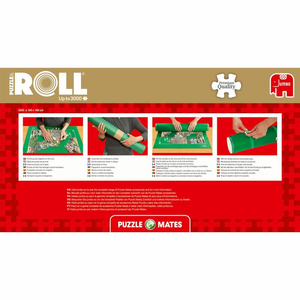 Jumbo Spiele Puzzlematte Puzzle Mates - Puzzle & Roll bis 3000 Teile