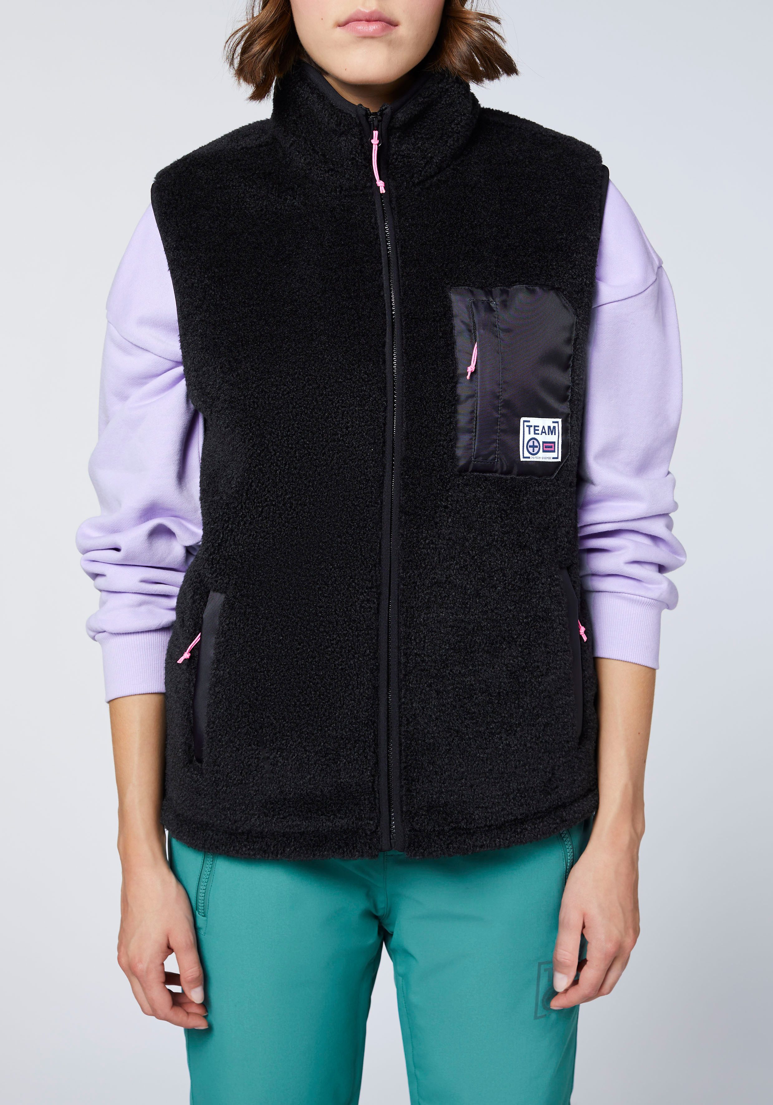 Chiemsee Fleeceweste - aus extra kuscheligem Sherpa Fleece – Bild 4 von 5