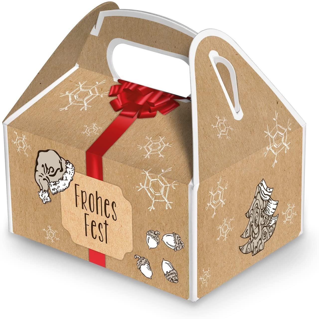 Logbuch-Verlag Dekofigur 20 kleine Weihnachtsschachtel Geschenk-box Geschenk-Karton Weihnachten