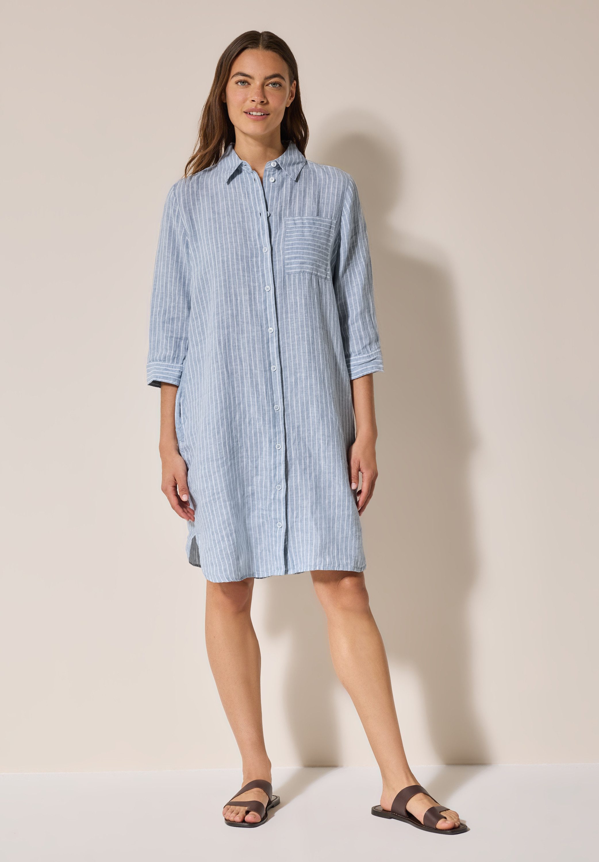 Cecil Blusenkleid, mit 3/4-Arm und im Streifen-Look günstig online kaufen