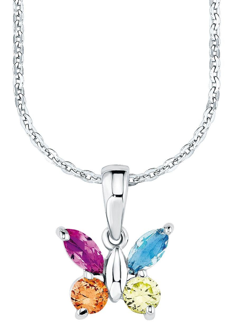 Amor Kette mit Anhänger Schmetterling, 9293667, mit Zirkonia (synth)