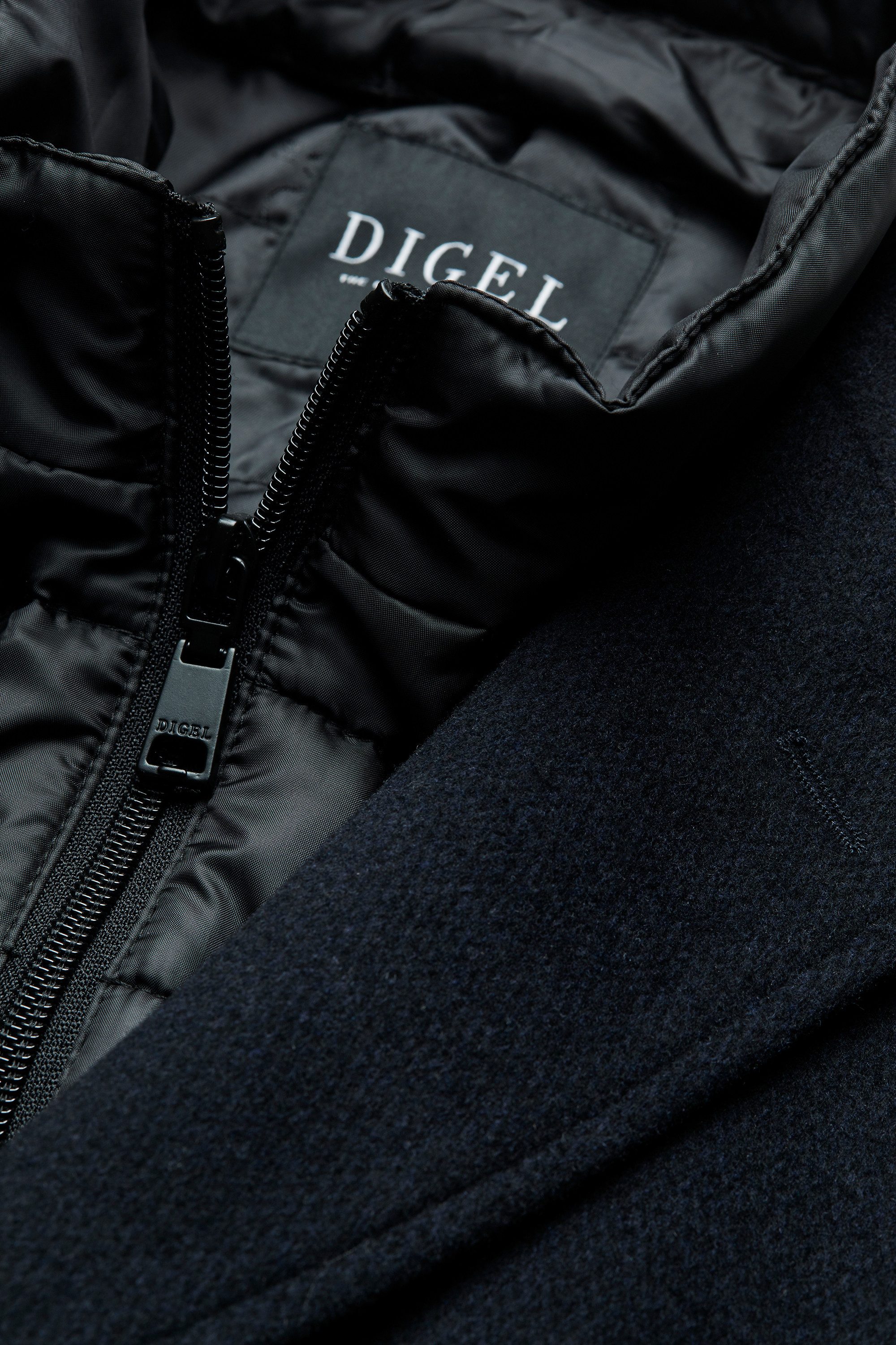 Digel Langmantel Deus (1-tlg) Kissing Buttons, Herausnehmbare Innenweste günstig online kaufen