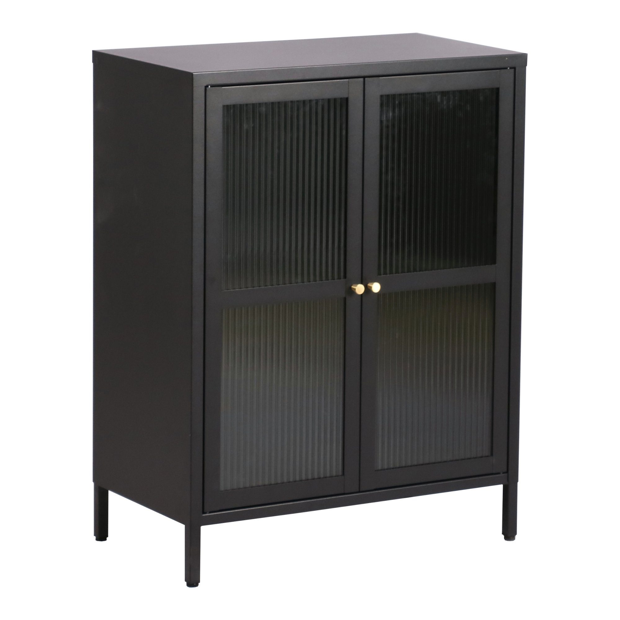 en.casa Sideboard, »Säkylä« Kommode Stahl Glas günstig online kaufen