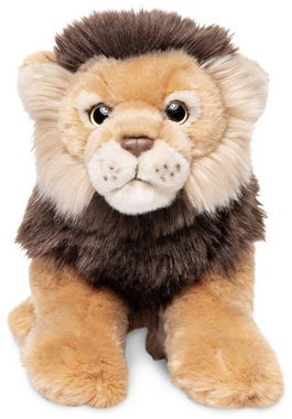 Uni-Toys Kuscheltier Löwe, liegend - 26 cm (Länge) - Plüsch-Wildtier - Plüschtier, zu 100 % recyceltes Füllmaterial