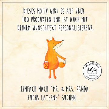 Mr. & Mrs. Panda Shopper Fuchs Laterne - Weiß - Geschenk, Schultasche, Tasche, Schulbeutel, Au (1-tlg), Einzigartige Designs